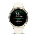 Умные часы Garmin Venu 4 - 41 мм лунно-золотистый с силиконовым ремешком цвета слоновой кости  010-03013-00 010-03013-00