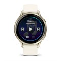 Умные часы Garmin Venu 4 - 41 мм лунно-золотистый с силиконовым ремешком цвета слоновой кости  010-03013-00 010-03013-00