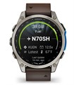 Авиационные смарт-часы Garmin D2 Mach 2 – 47 мм Титан с коричневым кожаным ремешком 010-02904-31