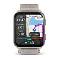 Умные часы Garmin Venu X1 золотистые с титановой крышкой, серым нейлоновым ремешком  010-02980-09 010-02980-09