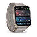 Умные часы Garmin Venu X1 золотистые с титановой крышкой, серым нейлоновым ремешком  010-02980-09 010-02980-09