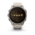 Часы Garmin Fenix 9 - 43mm, Titanium with Fog Gray Silicone Band 010-04761-01