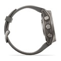 Часы Garmin Fenix 9 - 43mm, Titanium with Pebble Gray Silicone Band 010-04761-11
