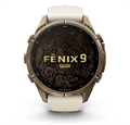 Часы Garmin Fenix 9 Pro - 43mm, inReach, Autumn Gold Titanium with Cream/French Gray Silicone Band 010-04335-21