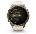 Часы Garmin Fenix 9 Pro - 43mm, inReach, Autumn Gold Titanium with Cream/French Gray Silicone Band 010-04335-21