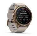 Часы Garmin Fenix 9 Pro - 43mm, inReach, Autumn Gold Titanium with Bone Leather Band 010-04335-41