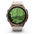 Часы Garmin Fenix 9 Pro - 43mm, inReach, Autumn Gold Titanium with Bone Leather Band 010-04335-41