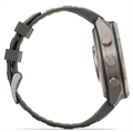 Часы Garmin Fenix 9 Pro - 47mm, Solar, inReach, Titanium with Pebble Gray/Silver Gray Silicone Band 010-04338-01