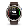 Авиационные смарт-часы Garmin D2 Mach 1 - с коричневым Oxford кожаным ремешком 010-02582-55