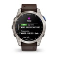 Авиационные смарт-часы Garmin D2 Mach 1 - с коричневым Oxford кожаным ремешком 010-02582-55