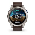 Авиационные смарт-часы Garmin D2 Mach 1 - с коричневым Oxford кожаным ремешком 010-02582-55