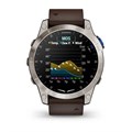 Авиационные смарт-часы Garmin D2 Mach 1 - с коричневым Oxford кожаным ремешком 010-02582-55
