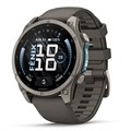 Garmin Fenix 9 - 47mm, Titanium with Pebble Gray Silicone Band 010-04762-01