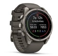Часы Garmin Fenix 9 - 47mm, Titanium with Pebble Gray Silicone Band 010-04762-01
