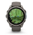 Часы Garmin Fenix 9 - 47mm, Titanium with Pebble Gray Silicone Band 010-04762-01