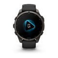 Часы Garmin Fenix 9 - 47mm, Carbon Gray DLC Titanium with Black Silicone Band 010-04762-11