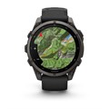 Часы Garmin Fenix 9 - 47mm, Carbon Gray DLC Titanium with Black Silicone Band 010-04762-11