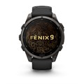 Часы Garmin Fenix 9 - 47mm, Carbon Gray DLC Titanium with Black Silicone Band 010-04762-11