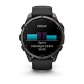 Часы Garmin Fenix 9 - 47mm, Carbon Gray DLC Titanium with Black Silicone Band 010-04762-11