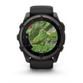 Часы Garmin Fenix 9 - 51mm, Carbon Gray DLC Titanium with Black Silicone Band 010-04763-11