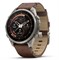 Garmin Fenix 9 Pro - 47mm, inReach, Titanium with Walnut Leather Band