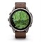 Часы Garmin Fenix 9 Pro - 47mm, inReach, Titanium with Walnut Leather Band 010-04336-41