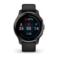 Умные часы Garmin Venu 2 Plus черные с серым безелем и силиконовым ремешком 010-02496-11 010-02496-11