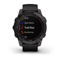 Garmin Fenix 7 Sapphire Solar титановый черный DLC с черным ремешком 010-02540-35 010-02540-35
