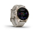 Garmin Fenix 7s Sapphire Solar титановый кремово-золотой с светло-песочным силиконовым ремешком 010-02539-21 010-02539-21