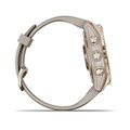 Garmin Fenix 7s Sapphire Solar титановый кремово-золотой с светло-песочным силиконовым ремешком 010-02539-21 010-02539-21