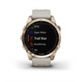 Garmin Fenix 7s Sapphire Solar титановый кремово-золотой с светло-песочным силиконовым ремешком 010-02539-21 010-02539-21