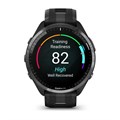 Часы для бега Garmin Forerunner 965 черные, темно-серый DLC титановый безель, с черным ремешком 010-02809-10 010-02809-10