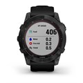Garmin Fenix 7X Sapphire Solar титановый черный DLC с силиконовым ремешком 010-02541-23
