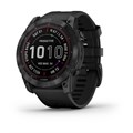 Garmin Fenix 7X Sapphire Solar титановый черный DLC с силиконовым ремешком 010-02541-23