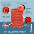 Надувной коврик KLYMIT Insulated Double V (06IDOR02E) оранжевый 06IDOR02E