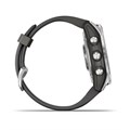 Garmin Fenix 7s серебристый с графитовым силиконовым ремешком 010-02539-01 010-02539-01
