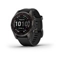 Garmin Fenix 7s Sapphire Solar титановый угольно-серый DLC с силиконовым ремешком (010-02539-25) 010-02539-25