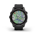 Garmin Fenix 7s Sapphire Solar титановый угольно-серый DLC с силиконовым ремешком (010-02539-25) 010-02539-25