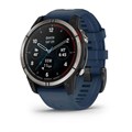 Garmin Quatix 7 Sapphire AMOLED титановый с синим силиконовым ремешком 010-02582-61 010-02582-61