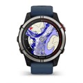 Garmin Quatix 7 Sapphire AMOLED титановый с синим силиконовым ремешком 010-02582-61 010-02582-61