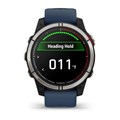Garmin Quatix 7 Sapphire AMOLED титановый с синим силиконовым ремешком 010-02582-61 010-02582-61