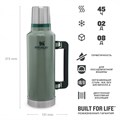 Термос STANLEY Classic 1,9L (10-07934-003) тёмно-зелёный 10-07934-003