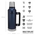 Термос STANLEY Classic 1,9L (10-07934-039) синий 10-07934-039