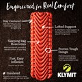Надувной коврик KLYMIT Insulated Static V (06IVOR02C) оранжевый 06IVOR02C