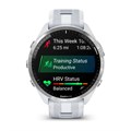 Часы для бега Garmin Forerunner 965 белые, титановый безель, с белым ремешком 010-02809-11 010-02809-11