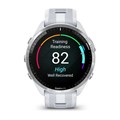 Часы для бега Garmin Forerunner 965 белые, титановый безель, с белым ремешком 010-02809-11 010-02809-11