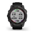 Умные часы Garmin Fenix 7X Sapphire Solar титановый угольно-серый DLC с силик. ремешком 010-02541-11 010-02541-11