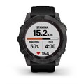 Умные часы Garmin Fenix 7X Sapphire Solar титановый угольно-серый DLC с силик. ремешком 010-02541-11 010-02541-11