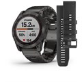 Garmin Fenix 7X Sapphire Solar титановый угольно-серый DLC с угольно-серым титановым DLC браслетом 010-02541-27