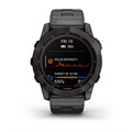 Garmin Fenix 7X Sapphire Solar титановый угольно-серый DLC с угольно-серым титановым DLC браслетом 010-02541-27